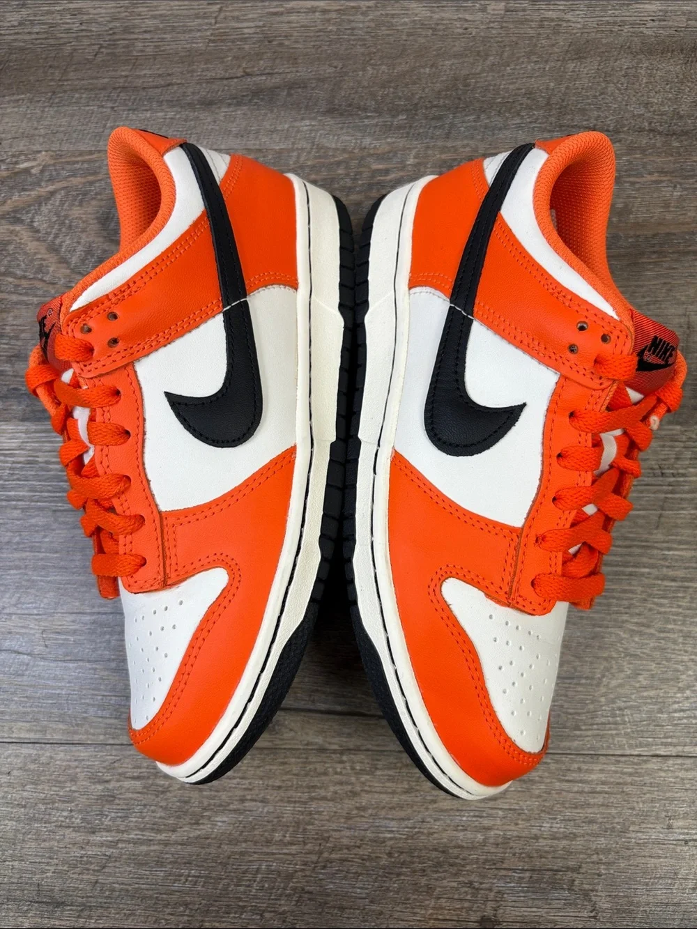 Nike Dunk Low GS Safety Orange Phantom Black Sneakers 6Y / Women’s 7.5